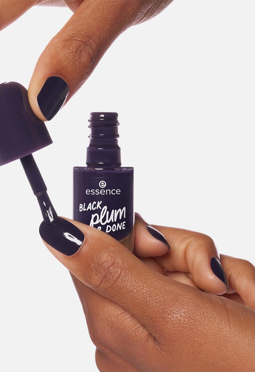 essence - Gel Nail Colour - 84 BLACK plum & DONE