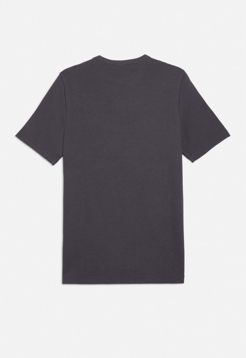PUMA - ESS ELEVATED Waffle Tee M Galactic Gray
