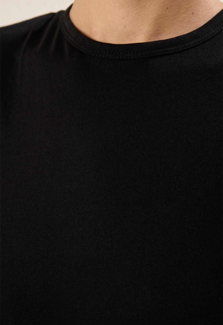 Trendyol - Padded Knitted Undershirt Dress - Black