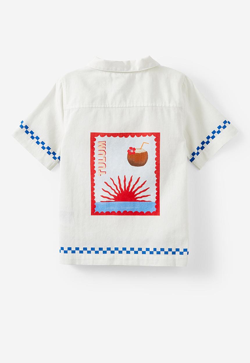 Cotton On - Cabana short sleeve shirt - vanilla/resort