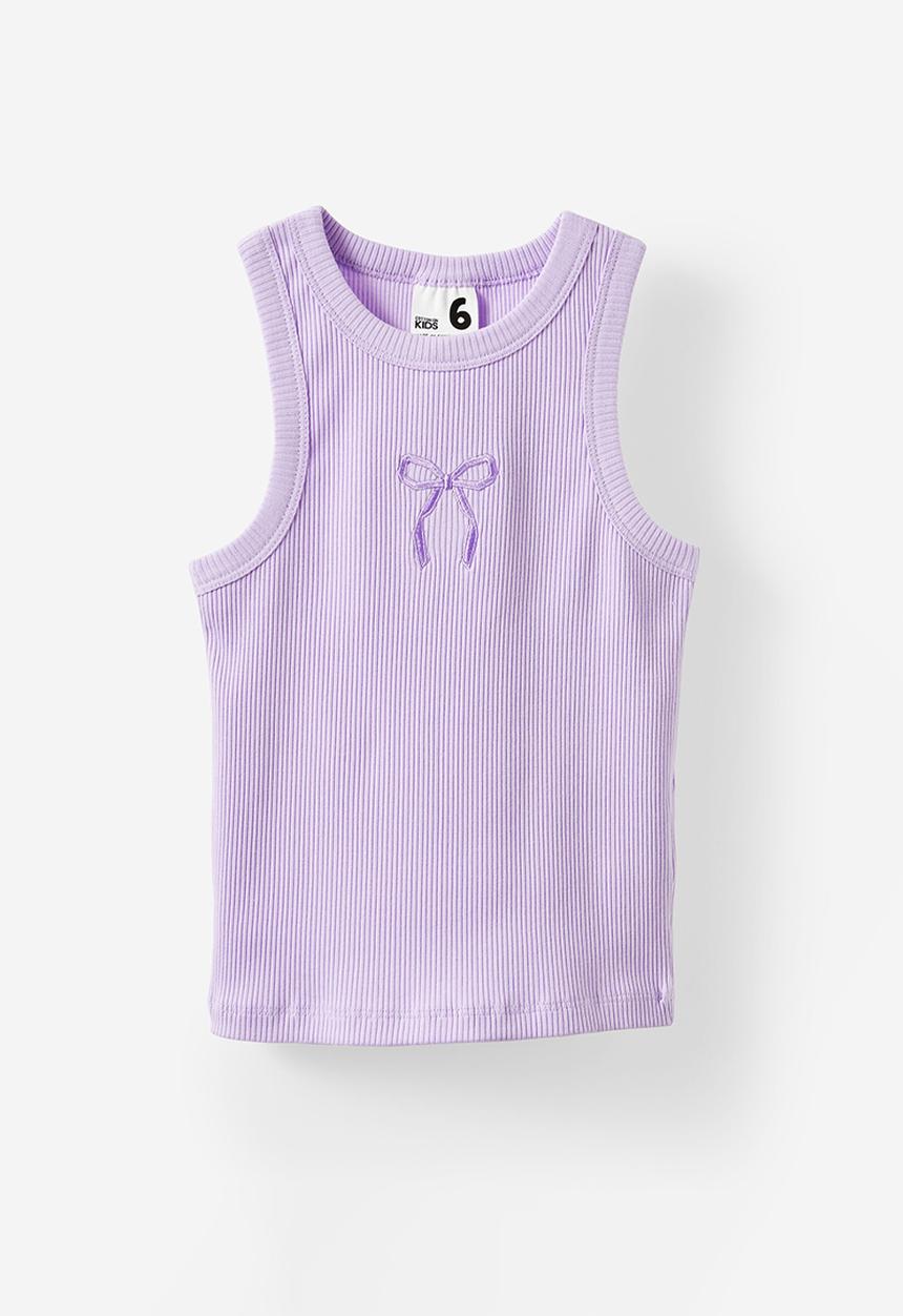 Cotton On - Eleanor tank - vintage lilac/bow