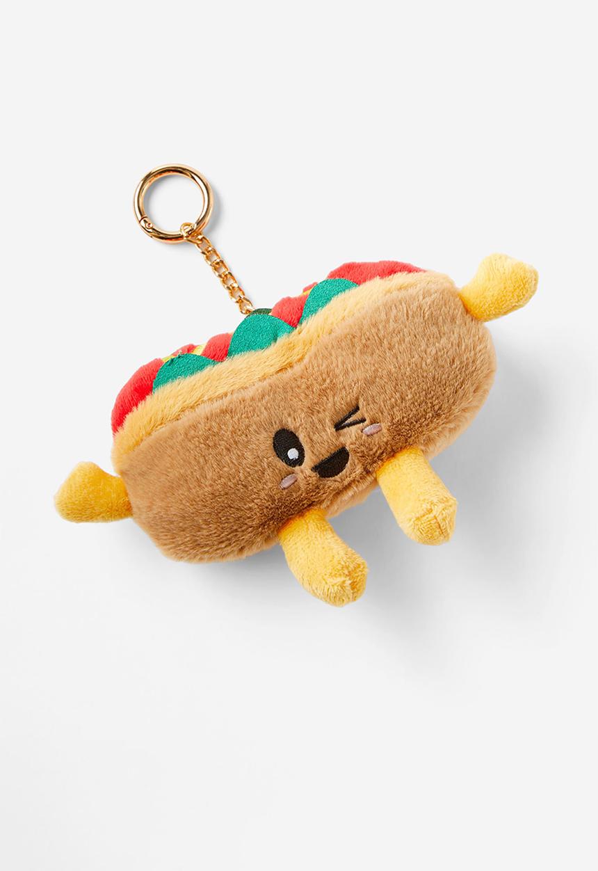 Cotton On - Brooklyn bag charm - semolina/hot dog