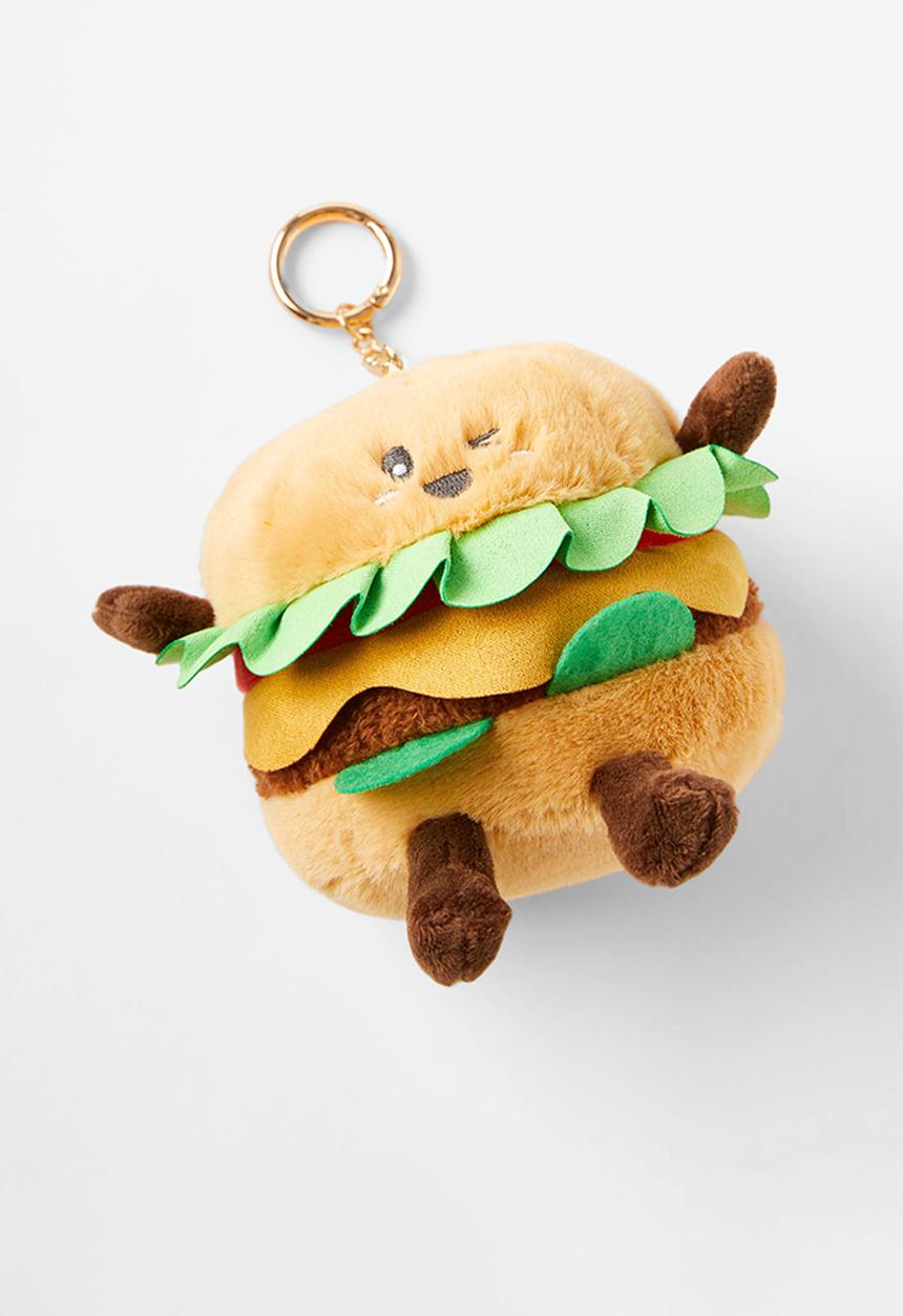 Cotton On - Brooklyn bag charm - golden dust /burger