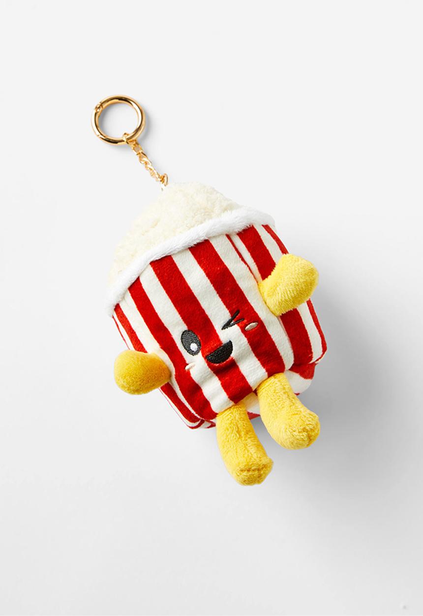 Cotton On - Brooklyn bag charm - varsity red/popcorn
