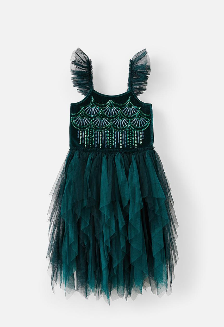Cotton On - Isabella dress up dress - storm green/deco sparkle