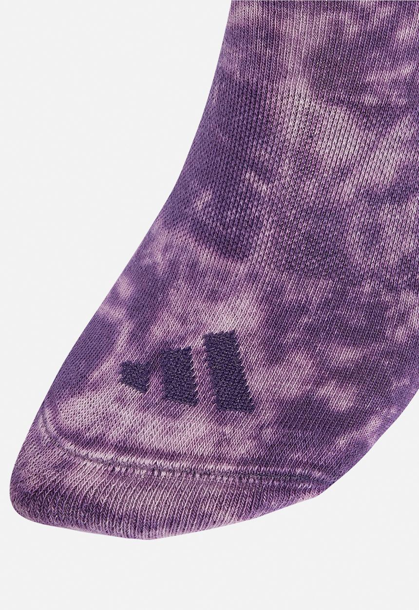 adidas Performance - Stonewash Crew Socks 3 Pairs- Aurora plum/preloved violet/black