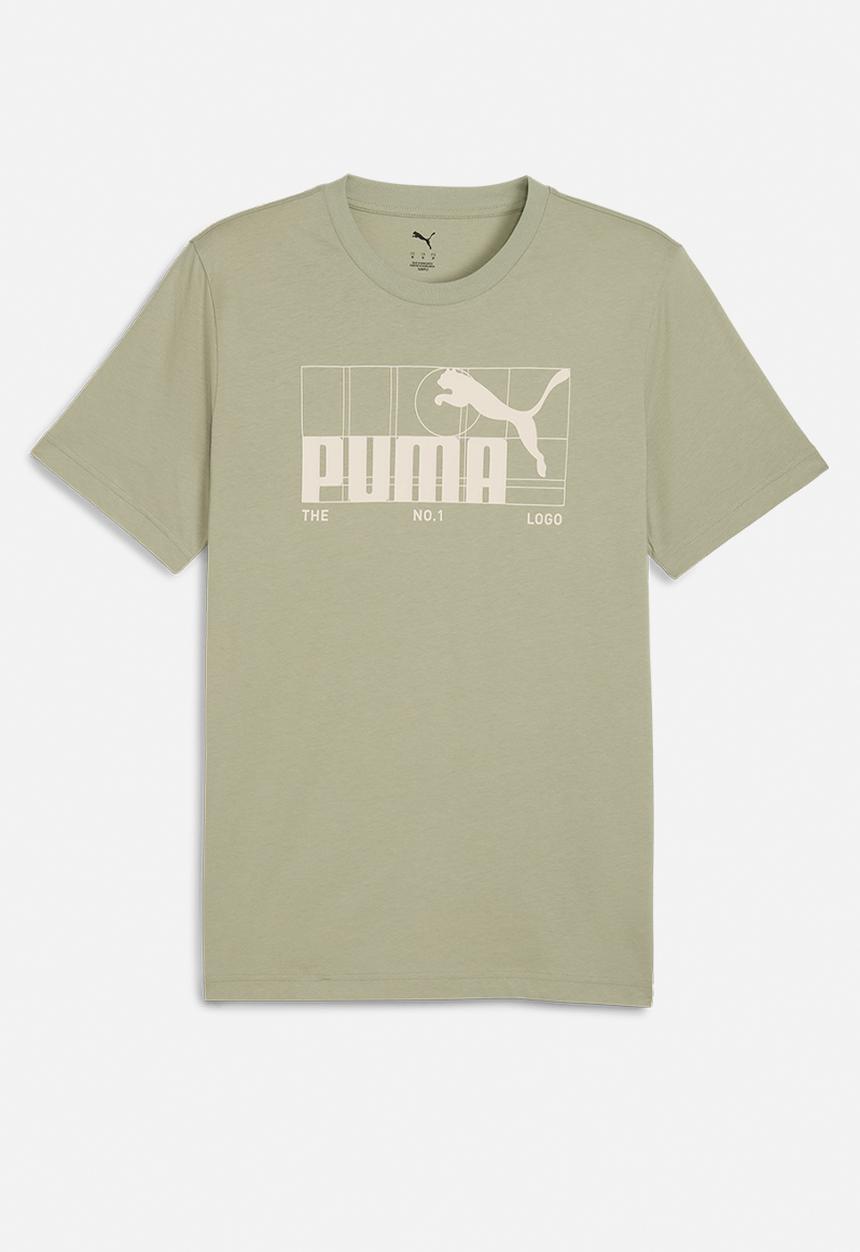PUMA - GRAPHIC No.1 Logo Tee M Lux Army