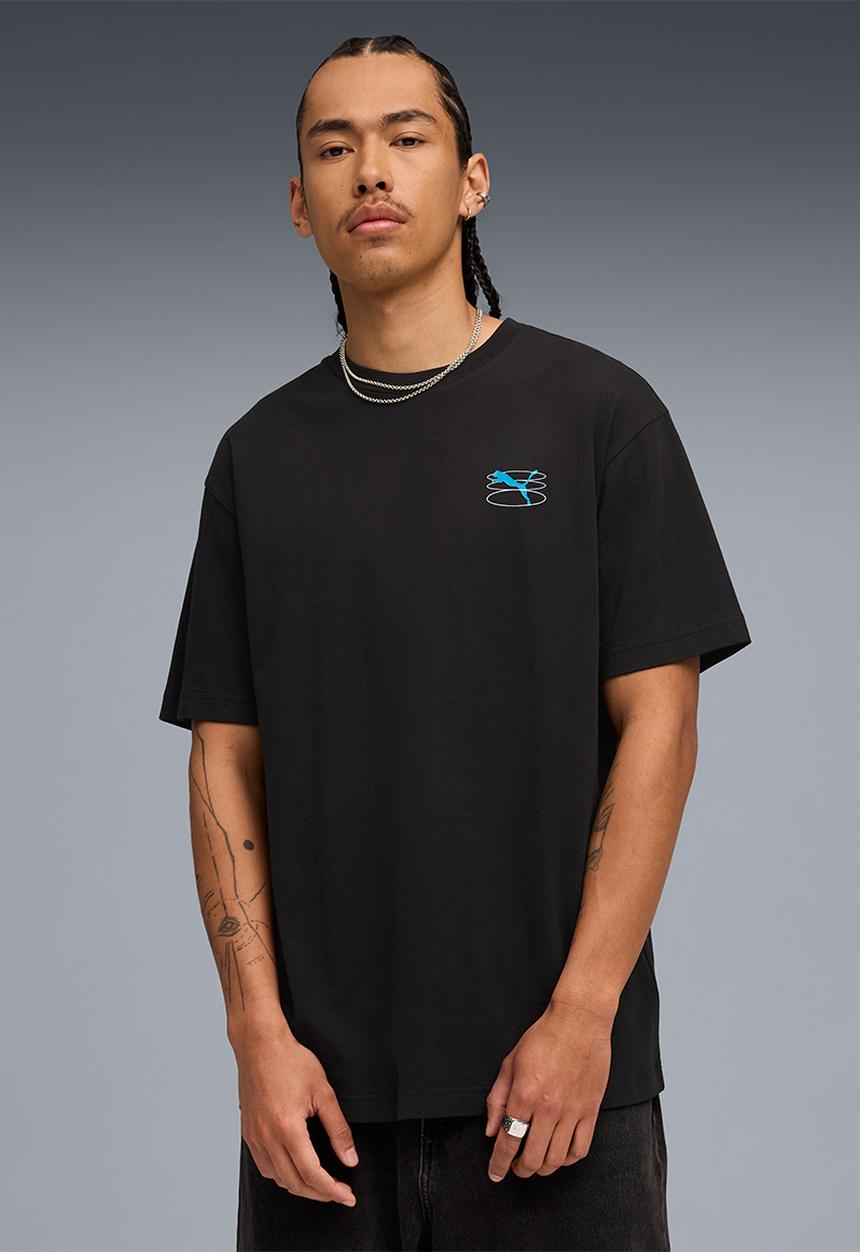 PUMA - GRAPHIC Grid Tee M PUMA Black