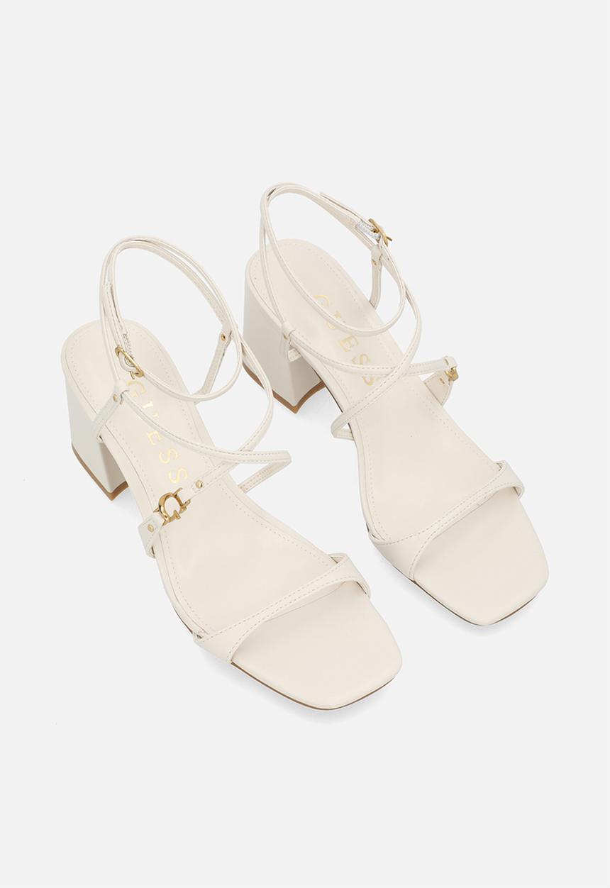 GUESS - Nappa ankle-strap - white