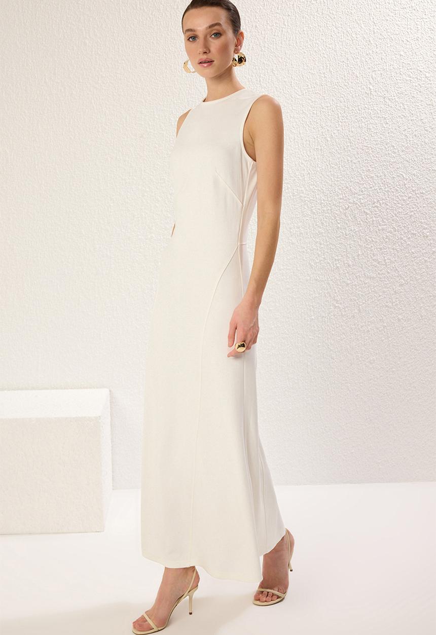 Trendyol - Knitting Lining/Inner Lining Dress - Ecru