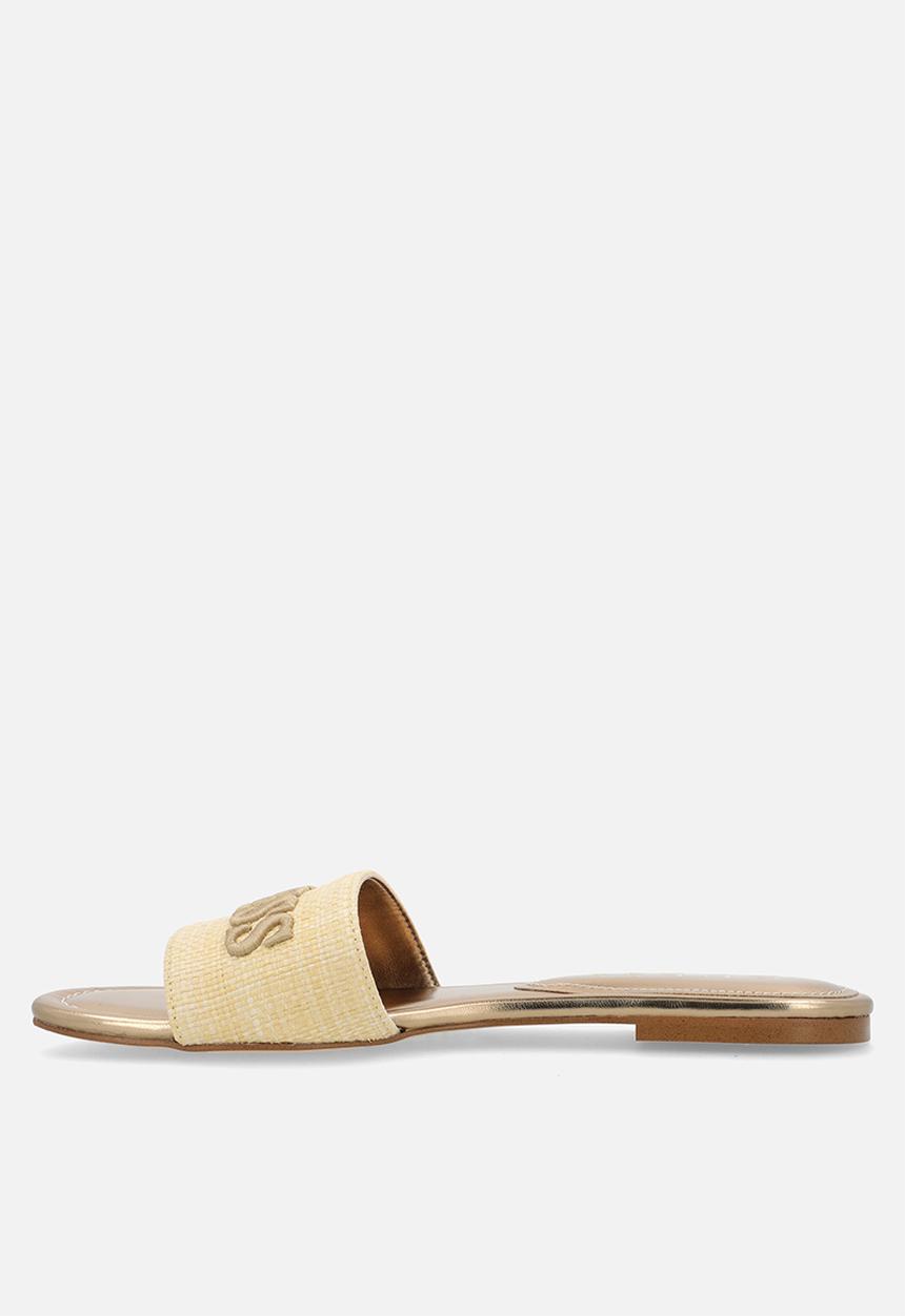 GUESS - Raffia slide - neutral