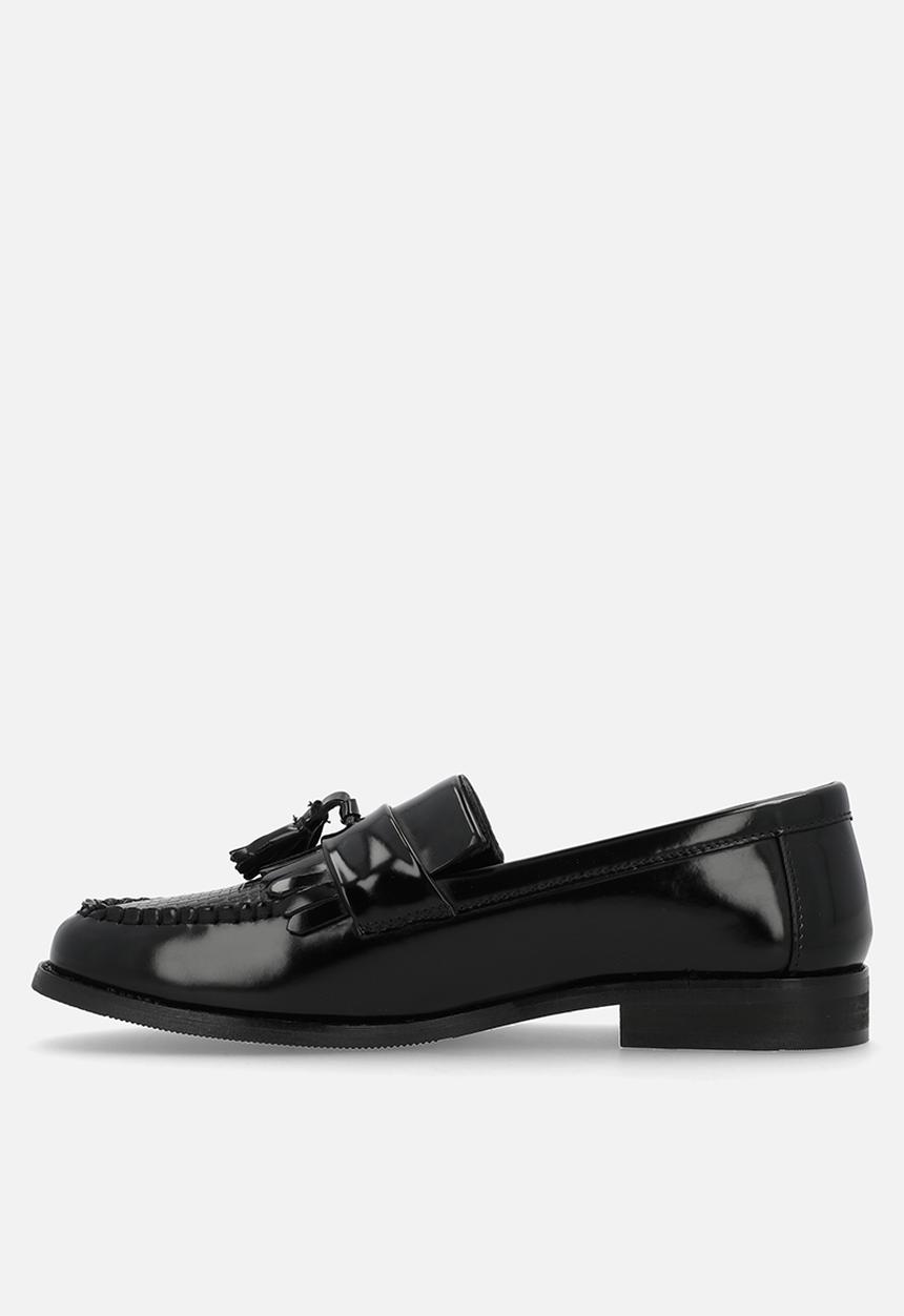 PC - Tassel basket weave loafer  - black