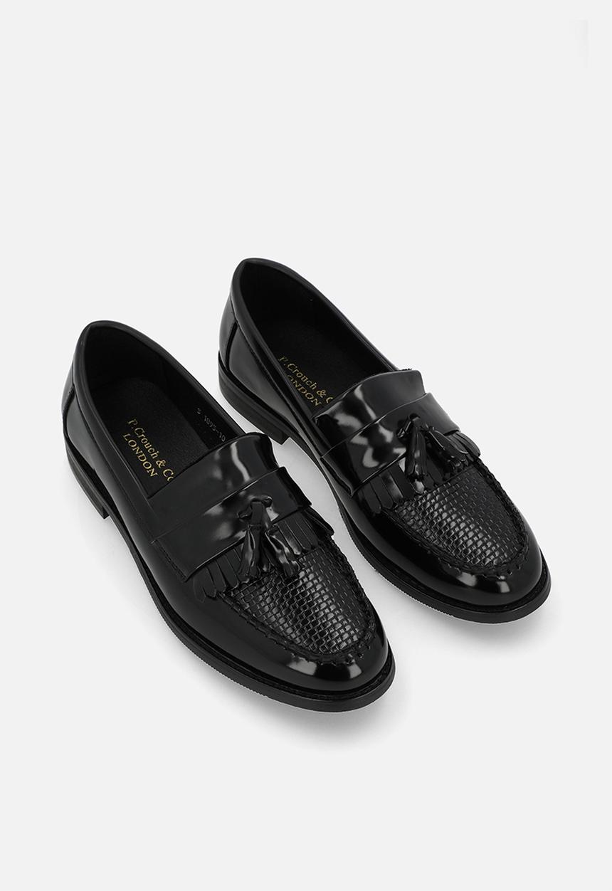 PC - Tassel basket weave loafer  - black