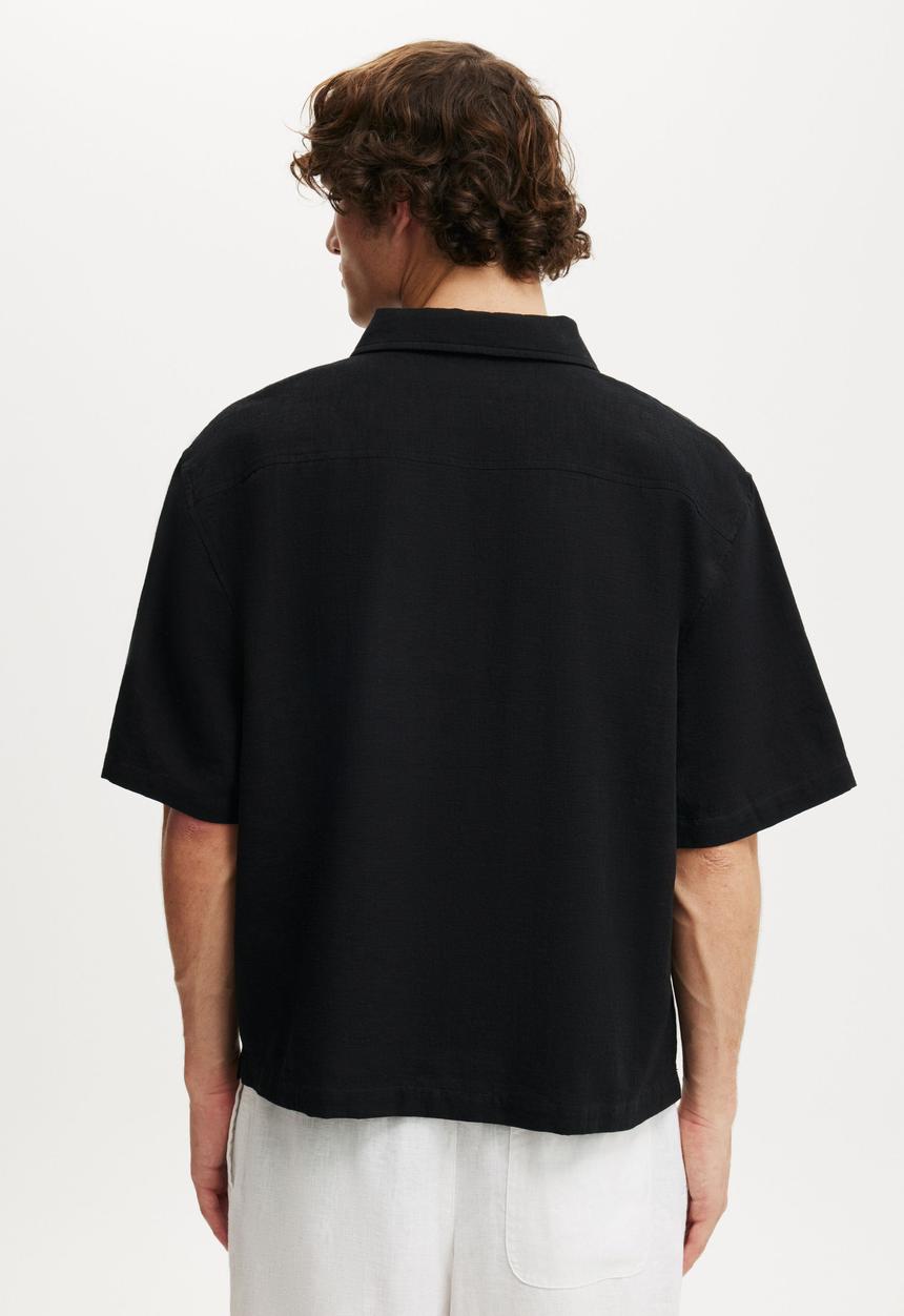 Cotton On - Ventura Short Sleeve Shirt - Black