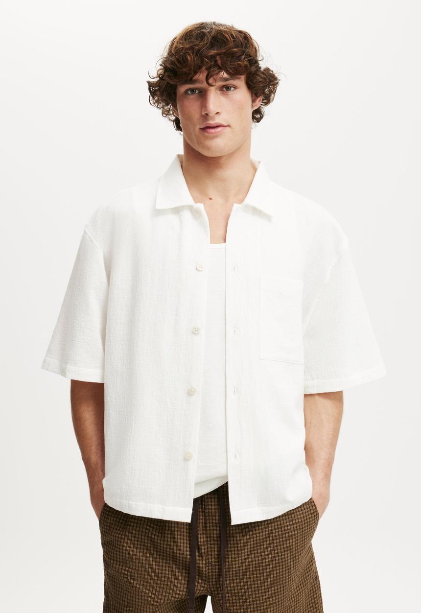 Cotton On - Ventura Short Sleeve Shirt - White