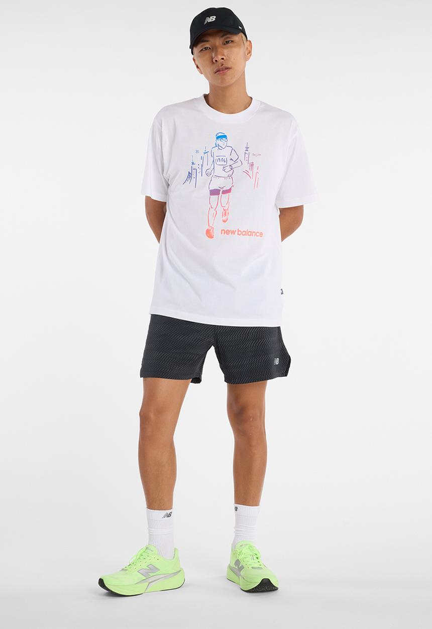 New Balance  - New Balance Before & After Tee - White