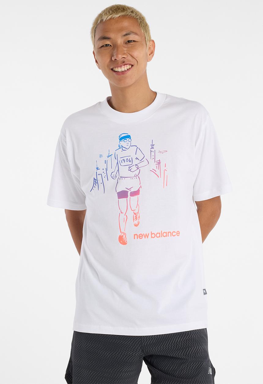 New Balance  - New Balance Before & After Tee - White