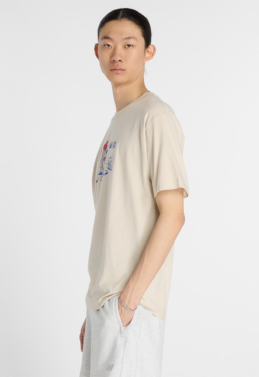 New Balance  - New Balance Newbie Fan Tee - Brown