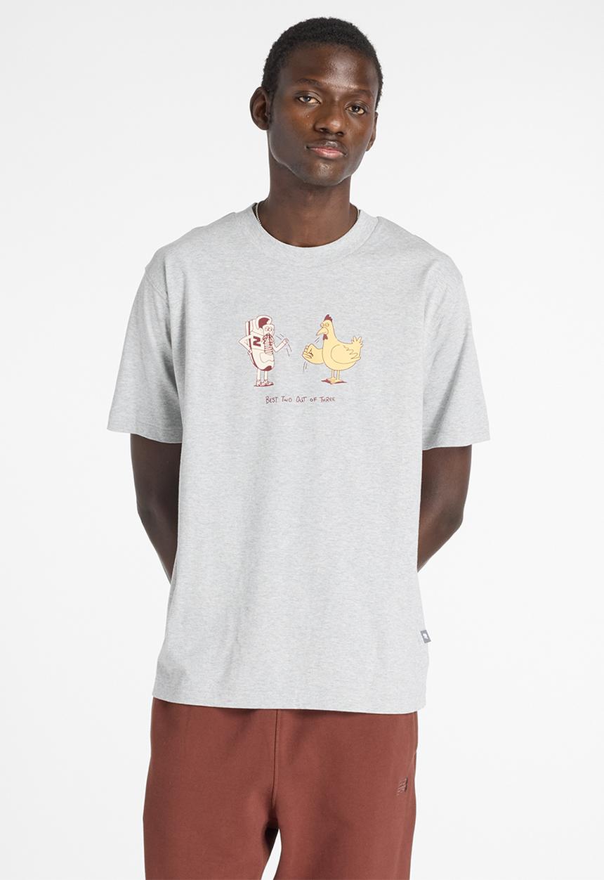 New Balance  - New Balance Chicken Or Newbie Tee - Grey