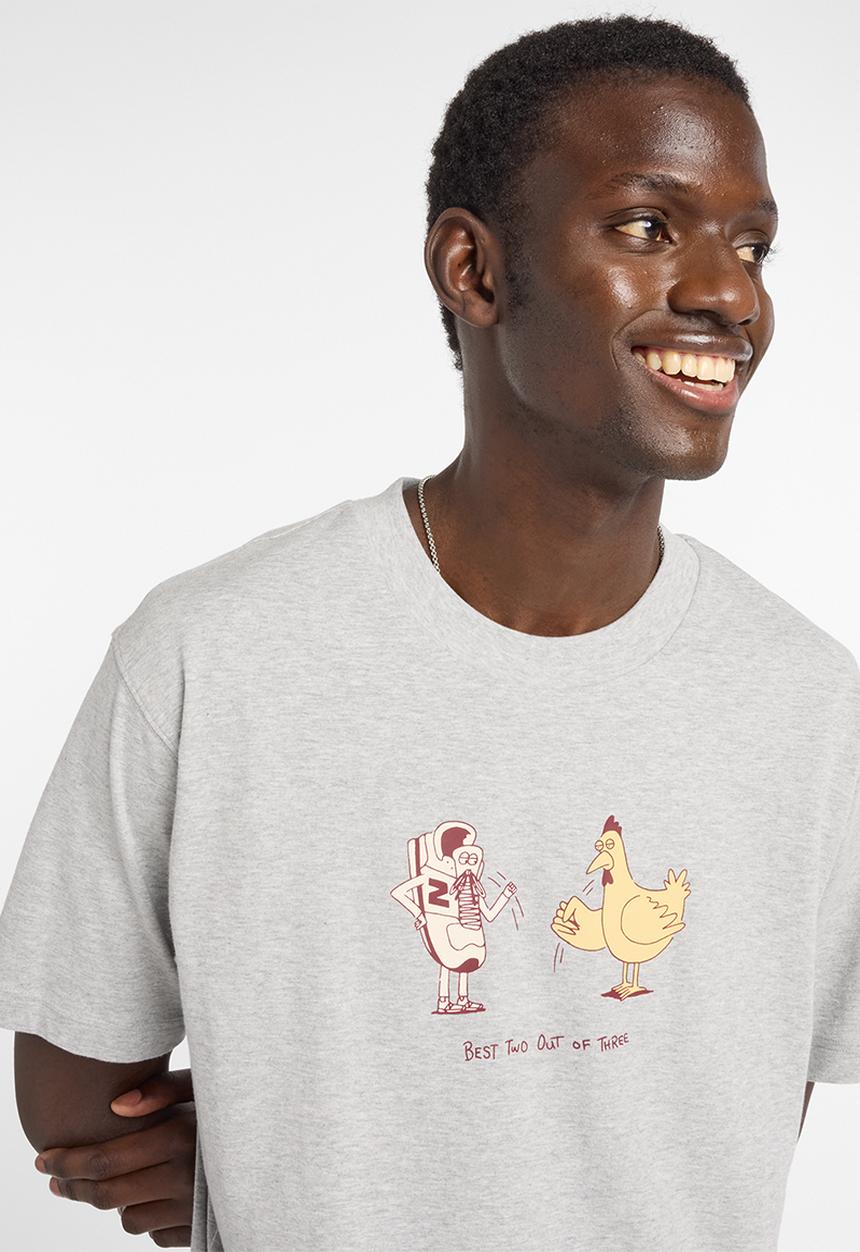 New Balance  - New Balance Chicken Or Newbie Tee - Grey