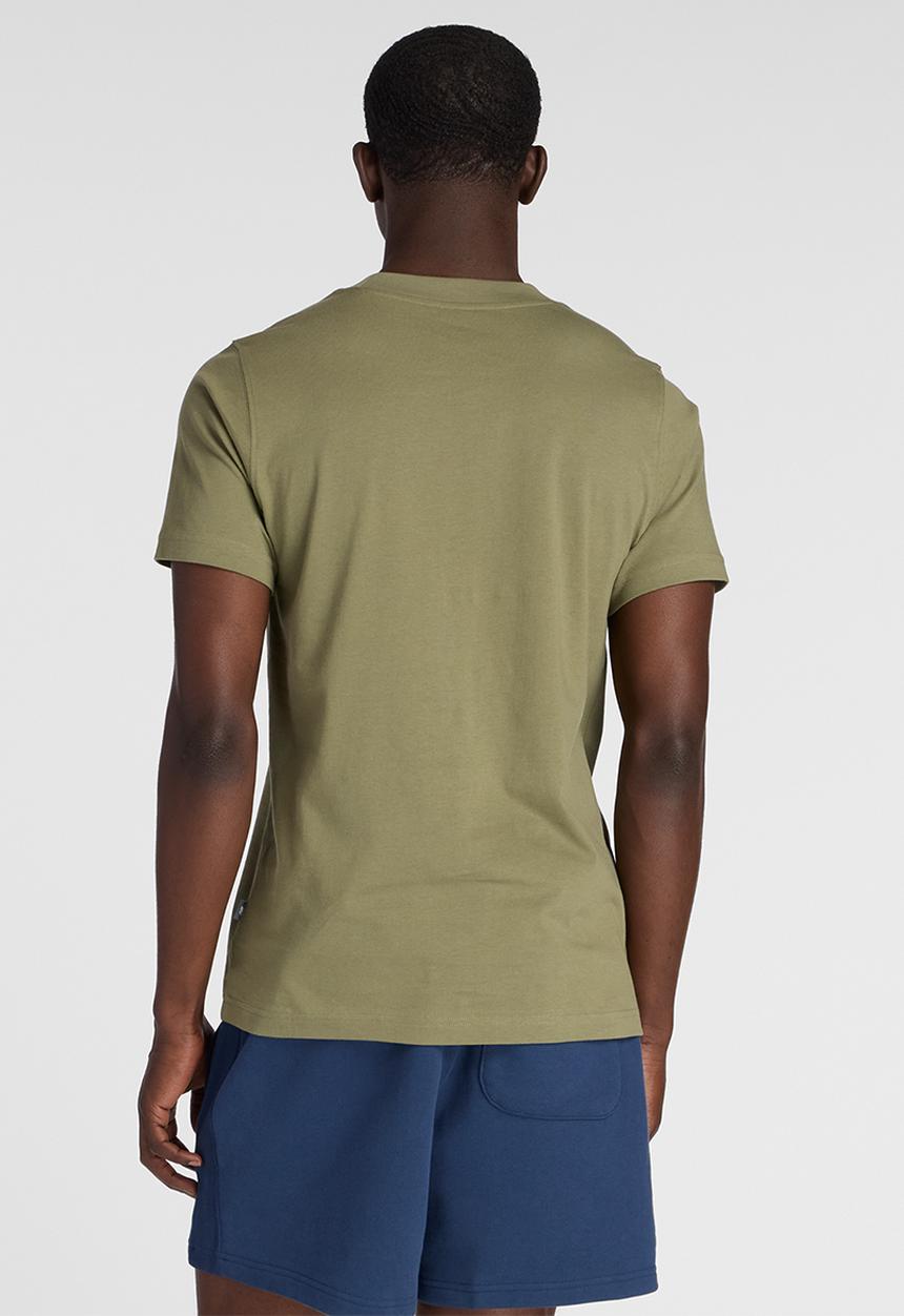 New Balance  - NB Sport Rectangular Logo Tee - Dark Olivine