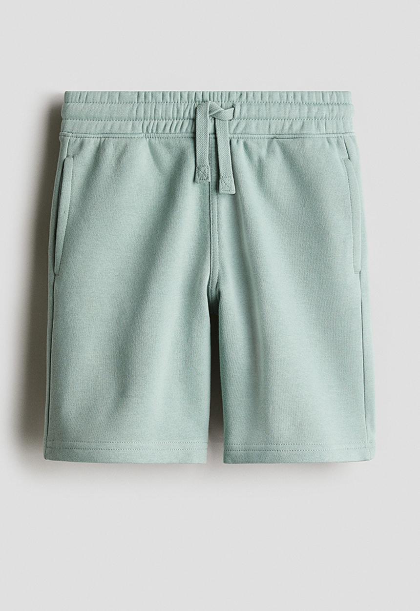 H&M - Sweatshirt shorts - light green 