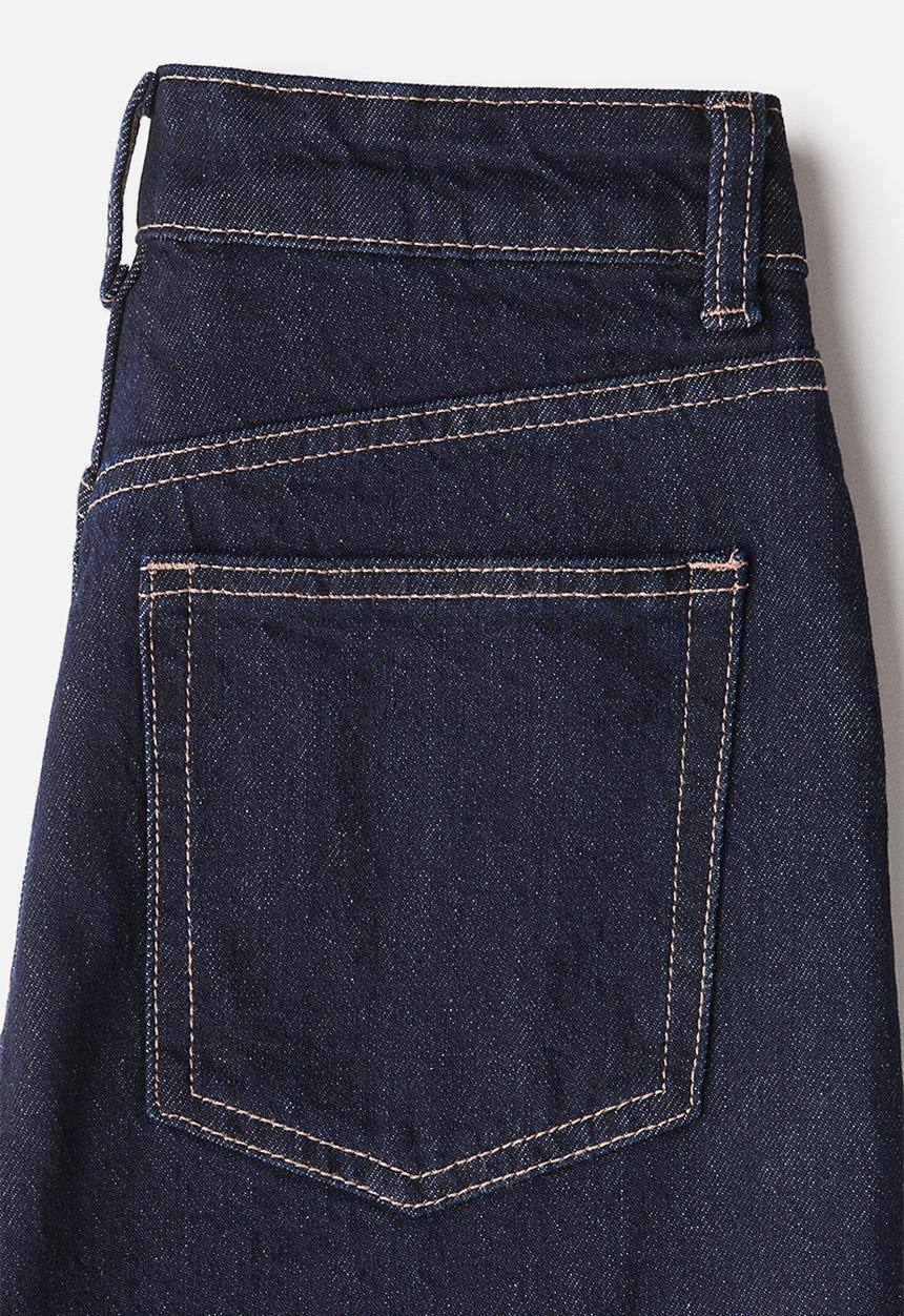 H&M - Wide high jeans - dark denim blue