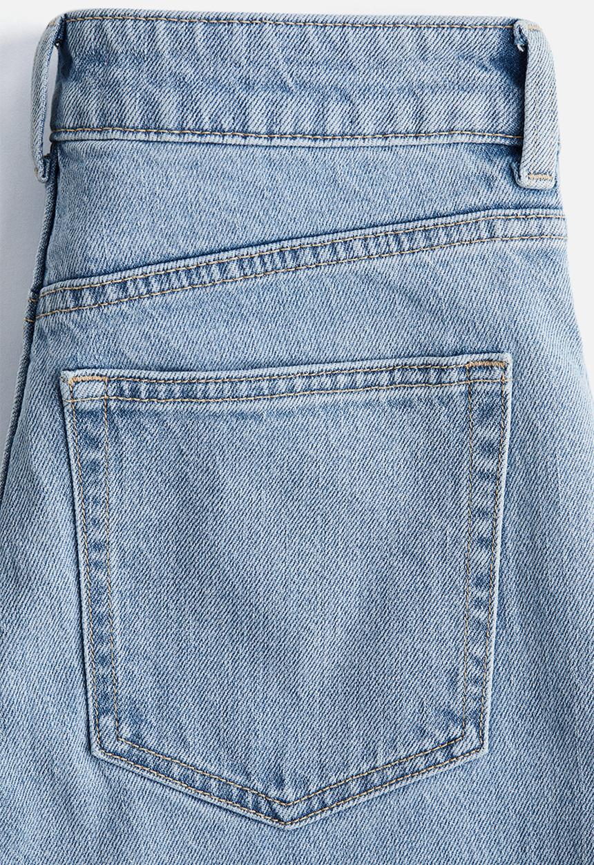 H&M - Wide high jeans - light denim blue