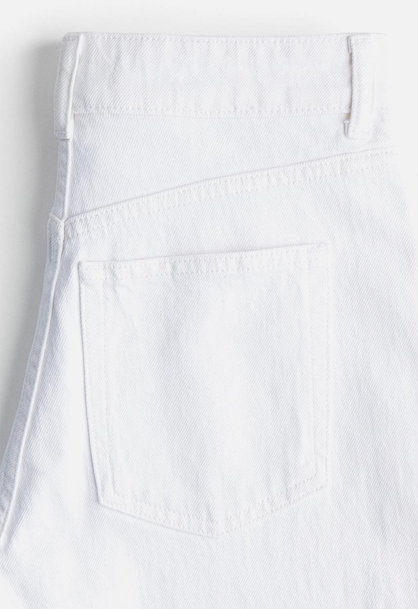 H&M - Wide high jeans - white