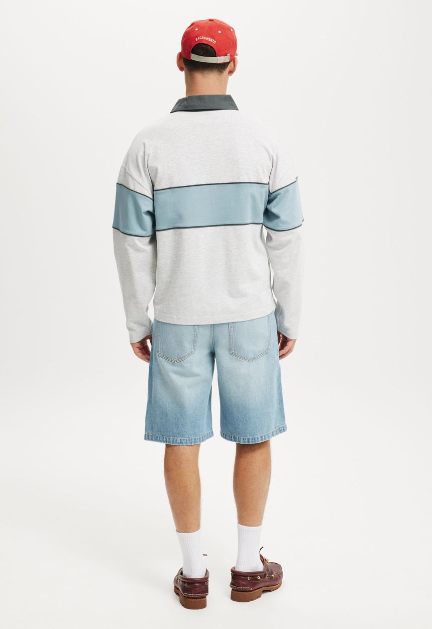 Cotton On - Baggy Denim Short - Cassette Blue