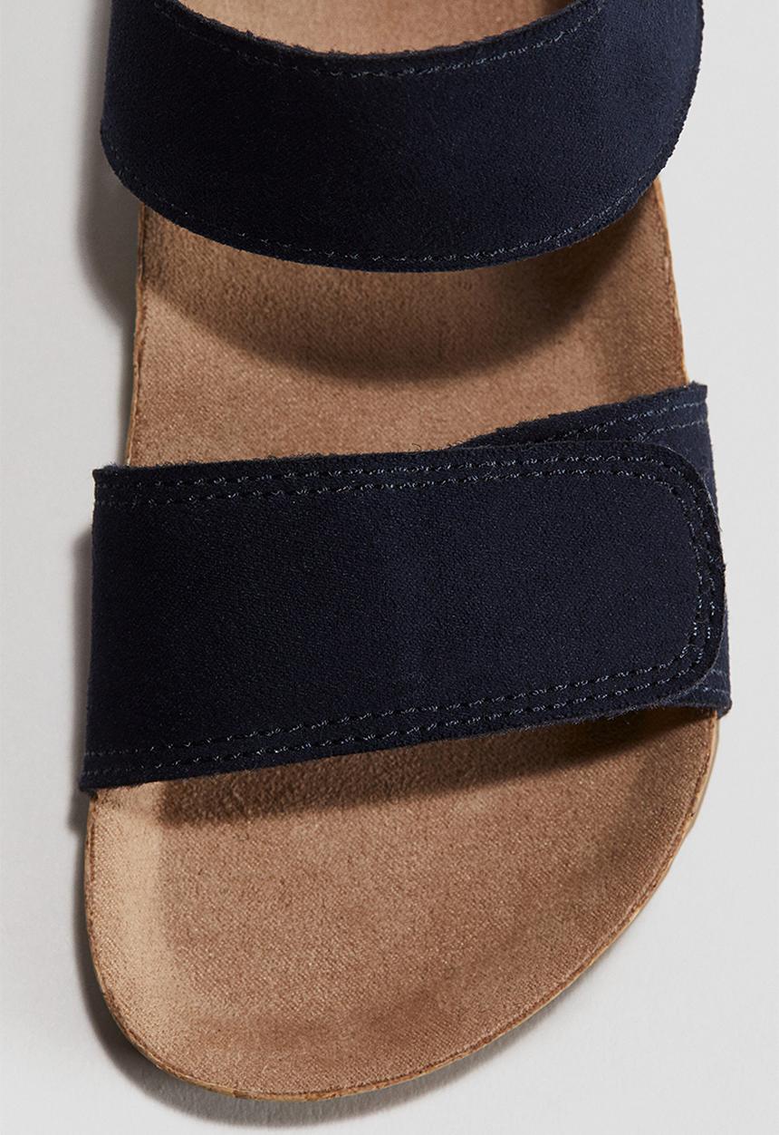 H&M - Ankle strap sandals - navy blue 
