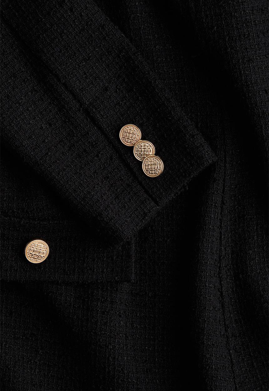 H&M - Bouclé-weave dress - black