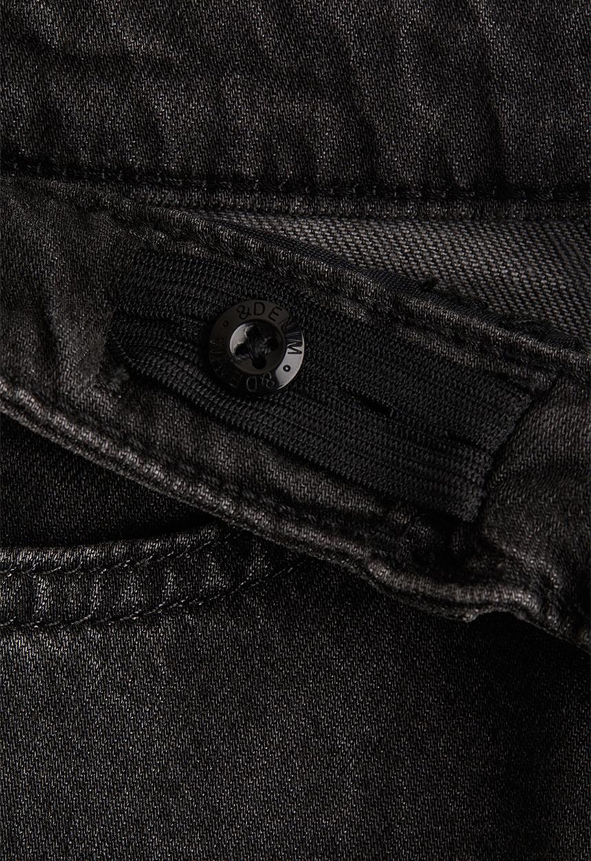 H&M - Denim shorts - black