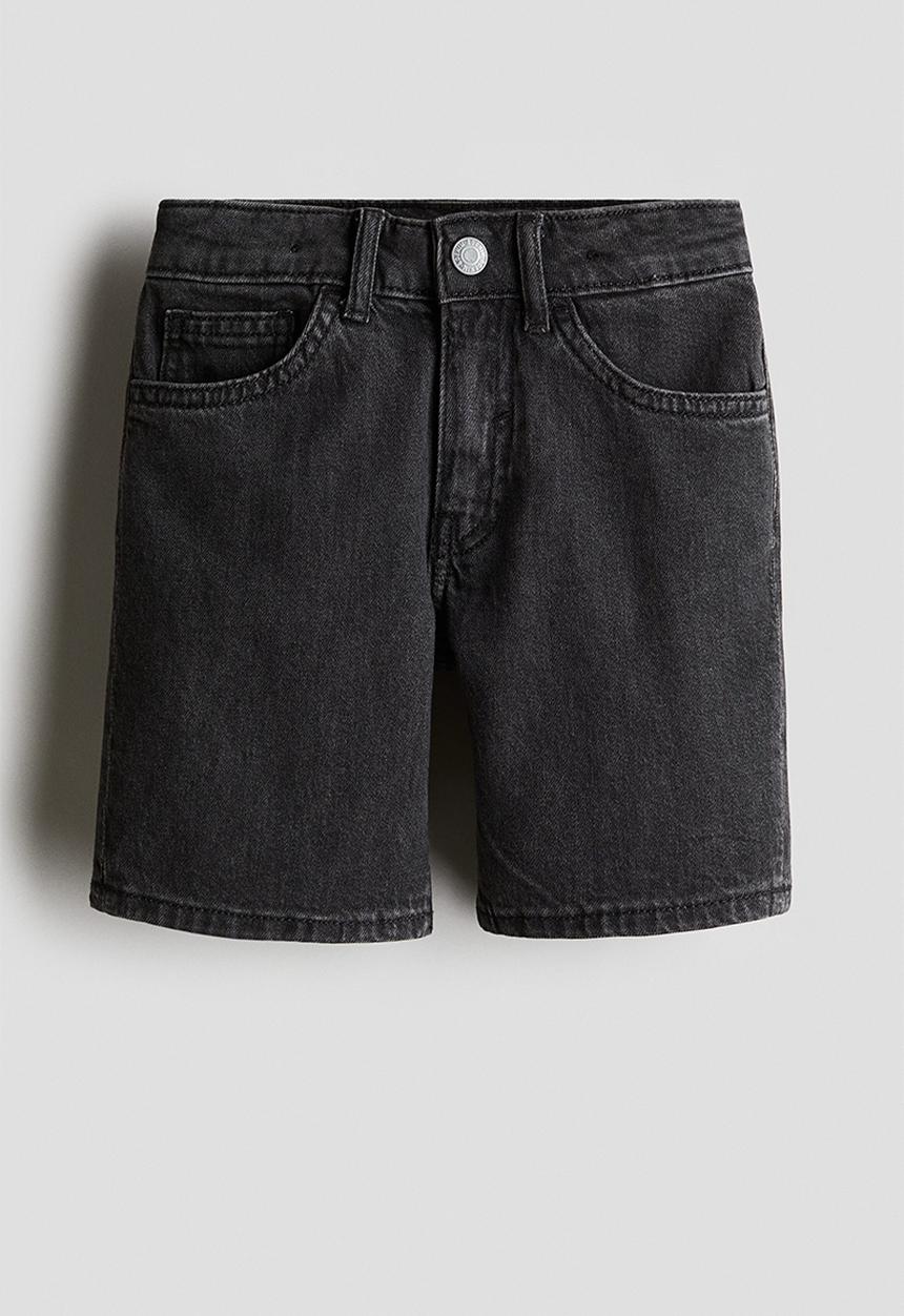 H&M - Denim shorts - black