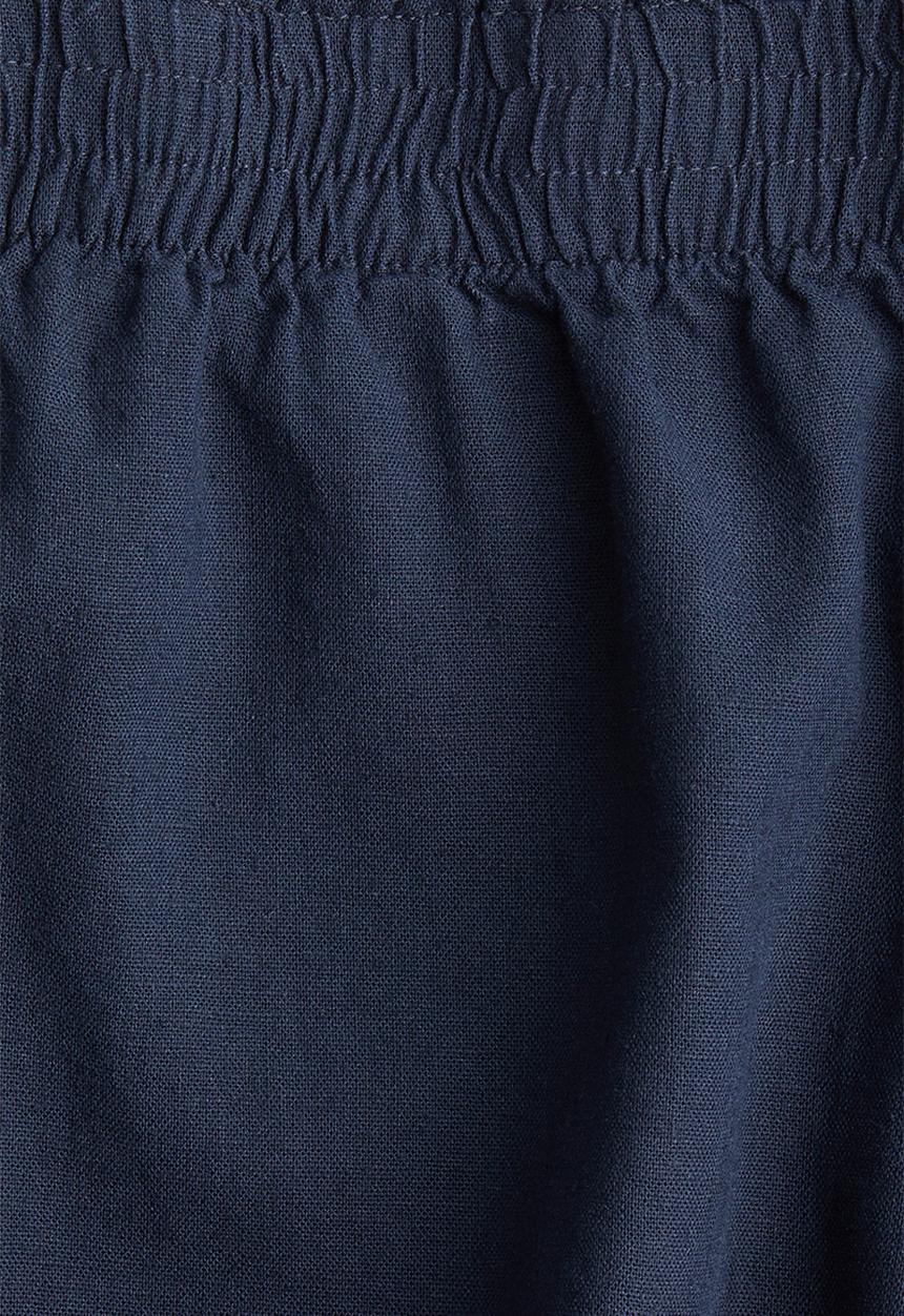 H&M - Linen-blend shorts - navy blue