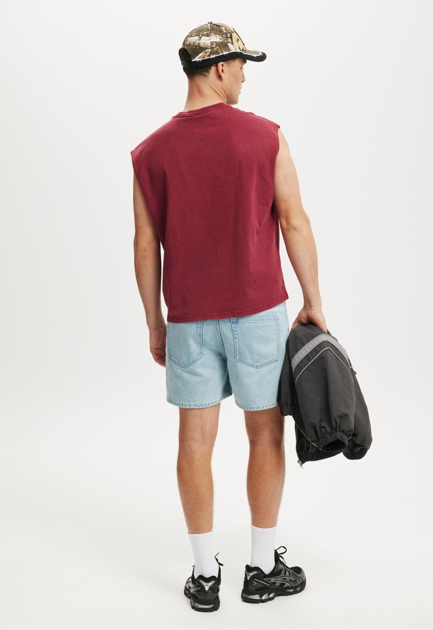 Cotton On - Denim Short Short - Sports Blue