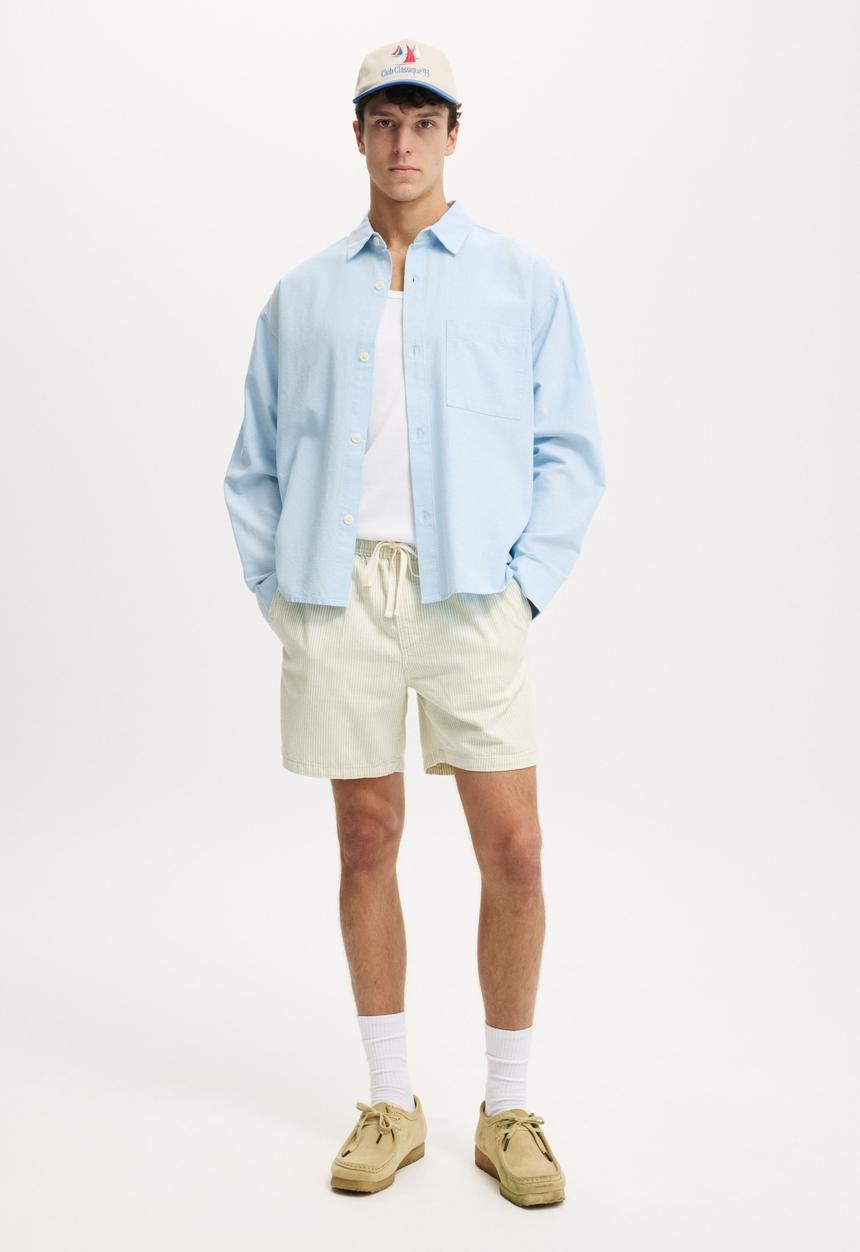 Cotton On - Easy Short - Light Jade 50/50 Stripe