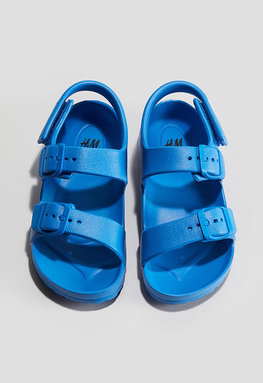 H&M - Two-strap pool shoes - bright blue