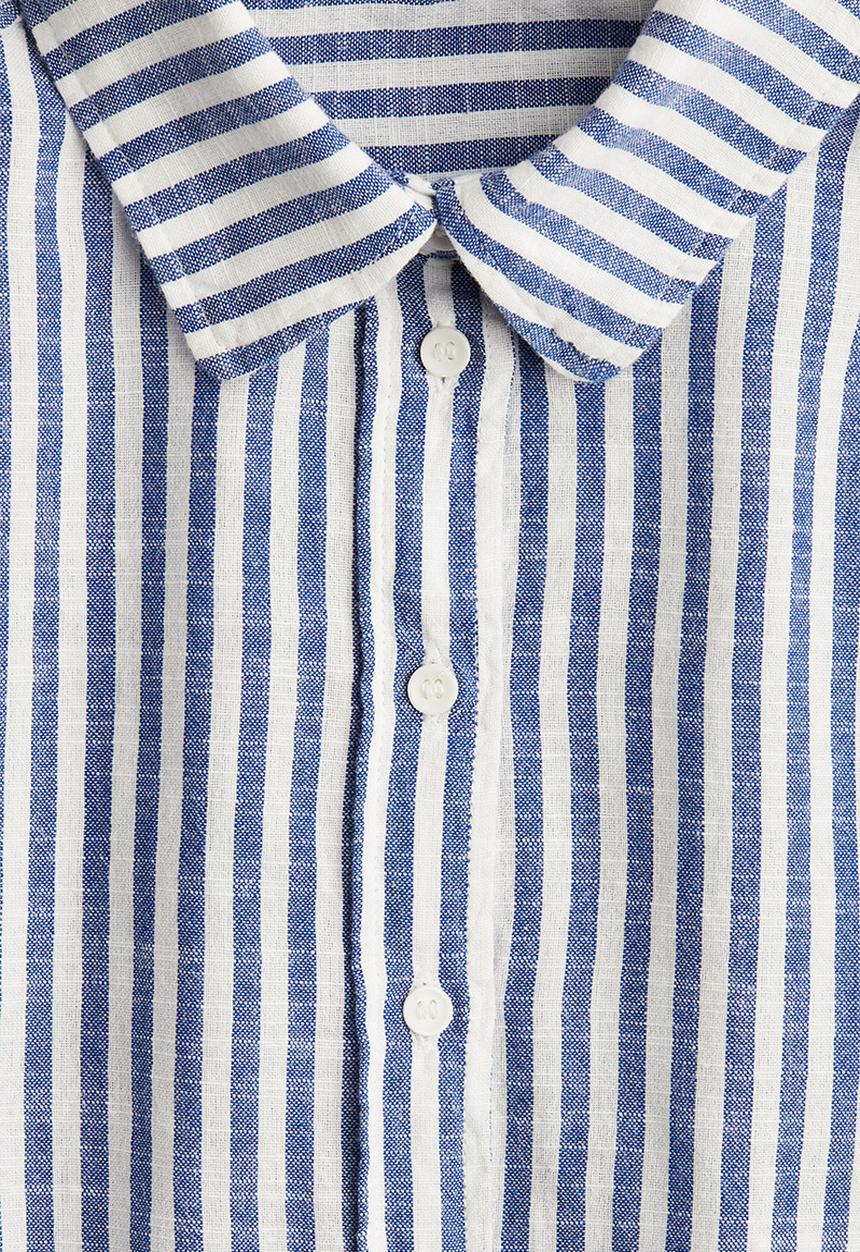 H&M - Cotton shirt - blue & white striped