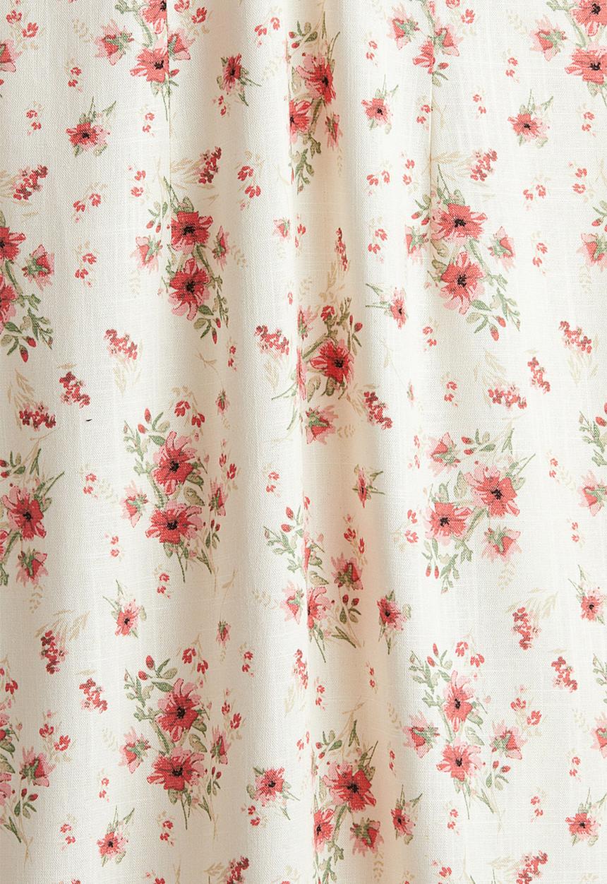 H&M - Tie-detail maxi dress - white/floral