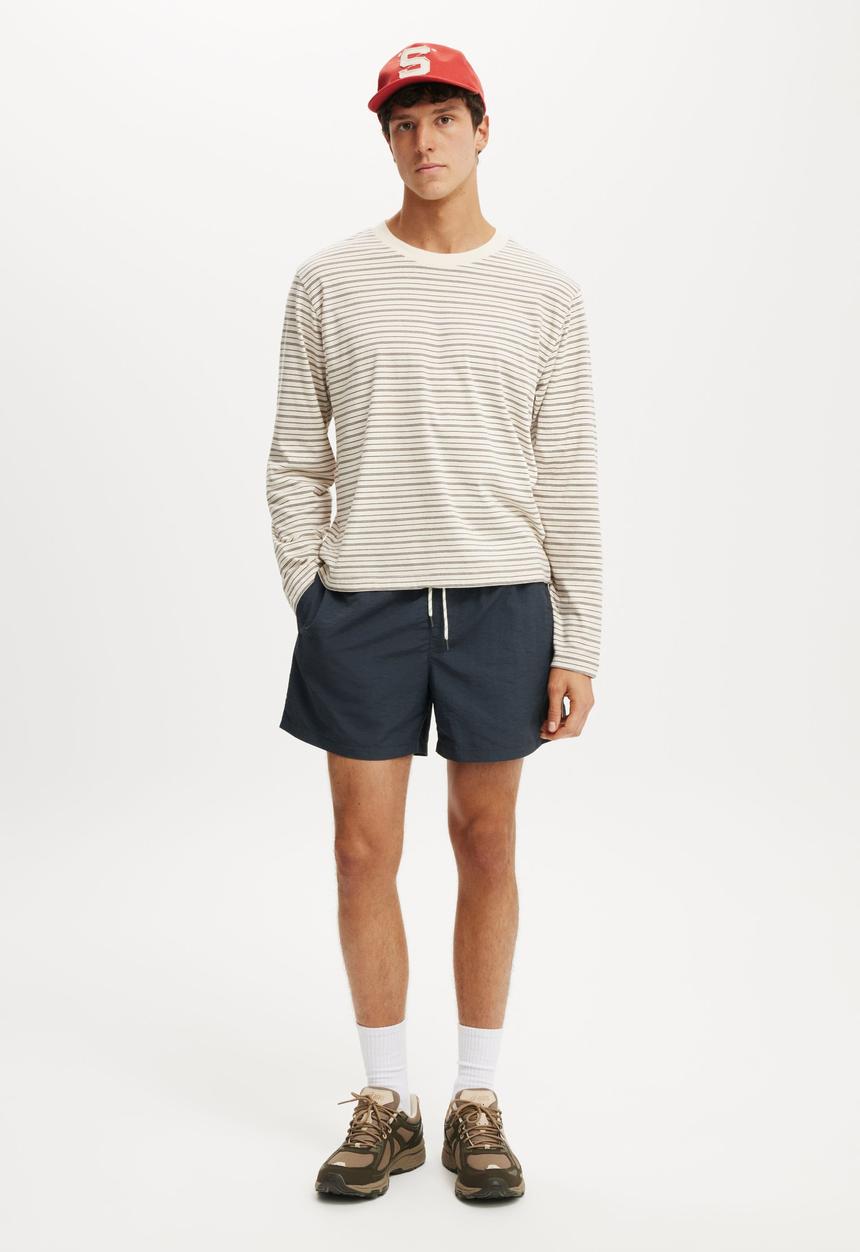 Cotton On - Everyday Short Short - Black Piping