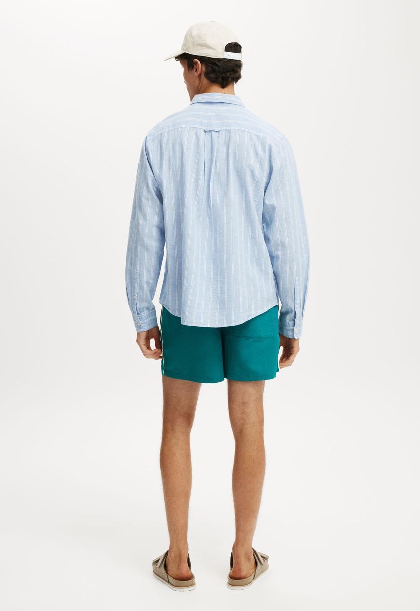 Cotton On - Everyday Short Short - Teal Piping