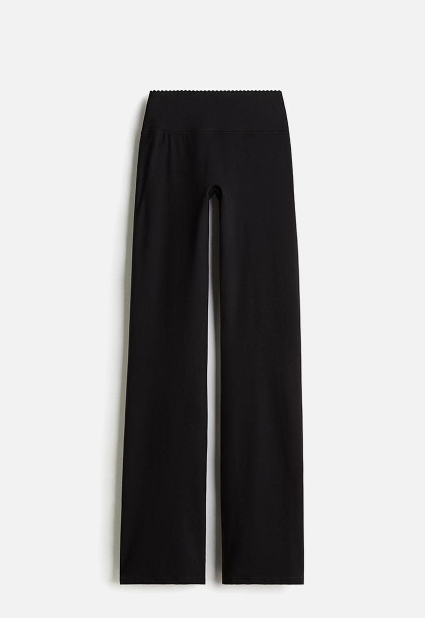 H&M - Flared sports leggings with softmove™ - black