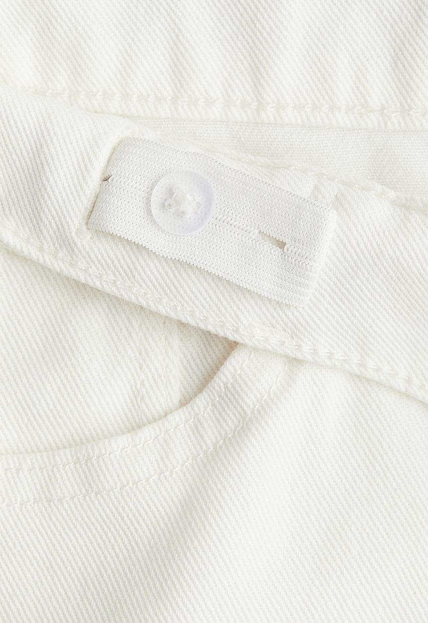 H&M - Loose-fit denim shorts - white