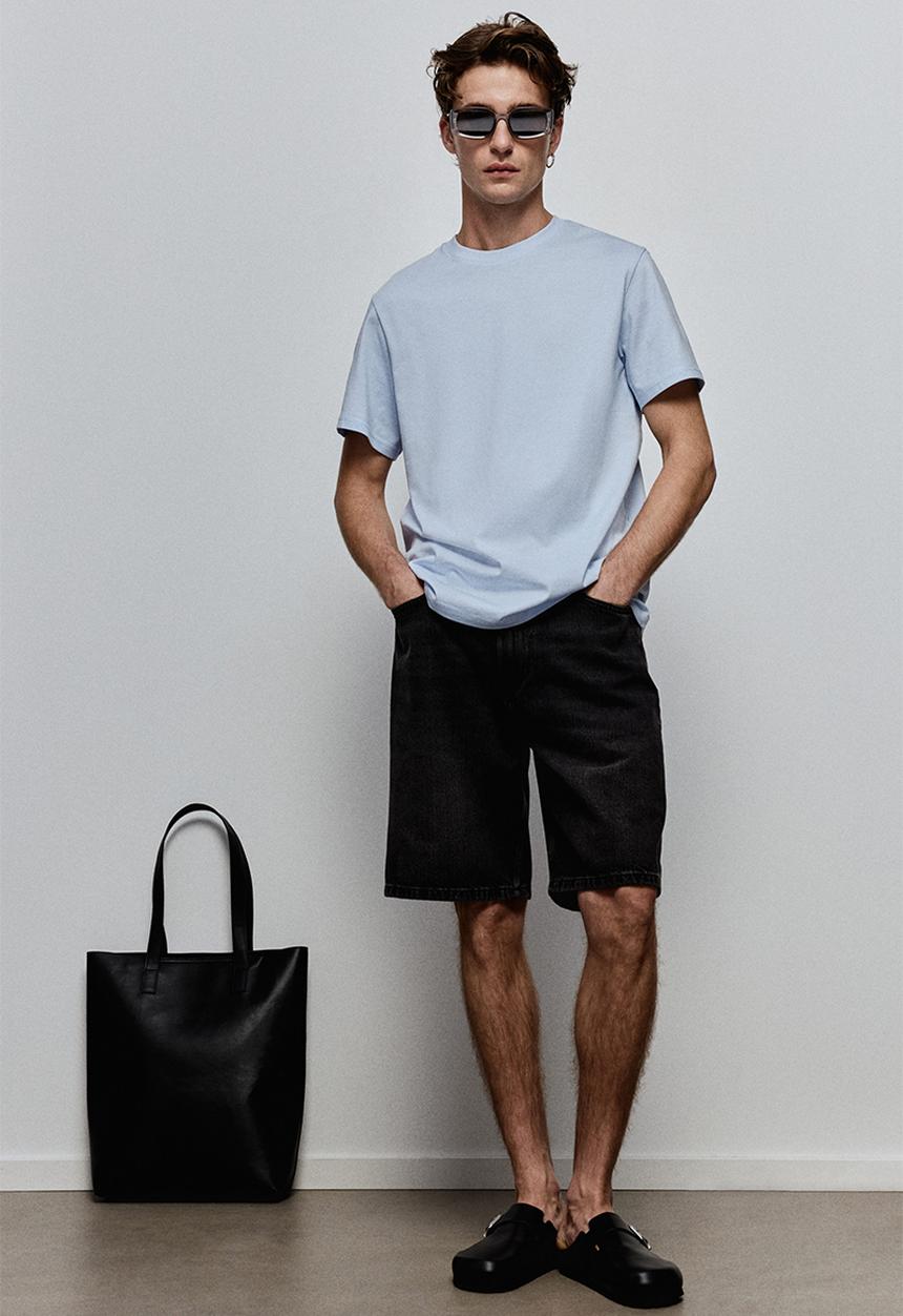 H&M - Coolmax® regular fit t-shirt - light blue 