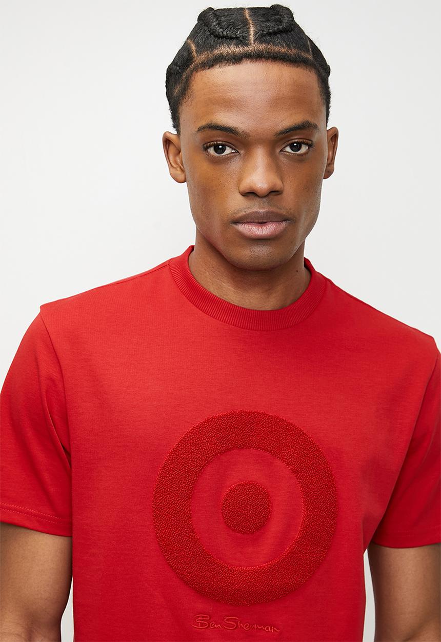 Ben Sherman - Target Towelling Applique Tee - Red