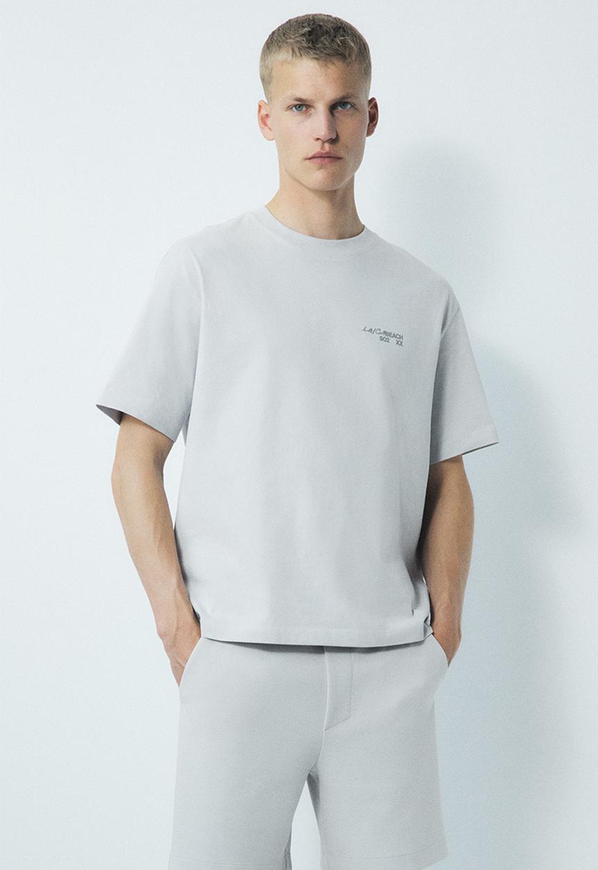 H&M - Regular fit sweatshorts - light grey 