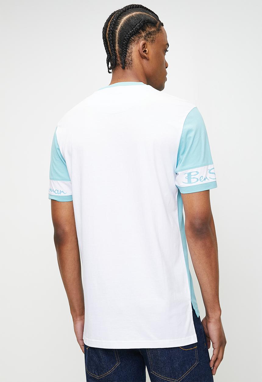 Ben Sherman - Col Block Ben Sherman Tee - Retro Blue