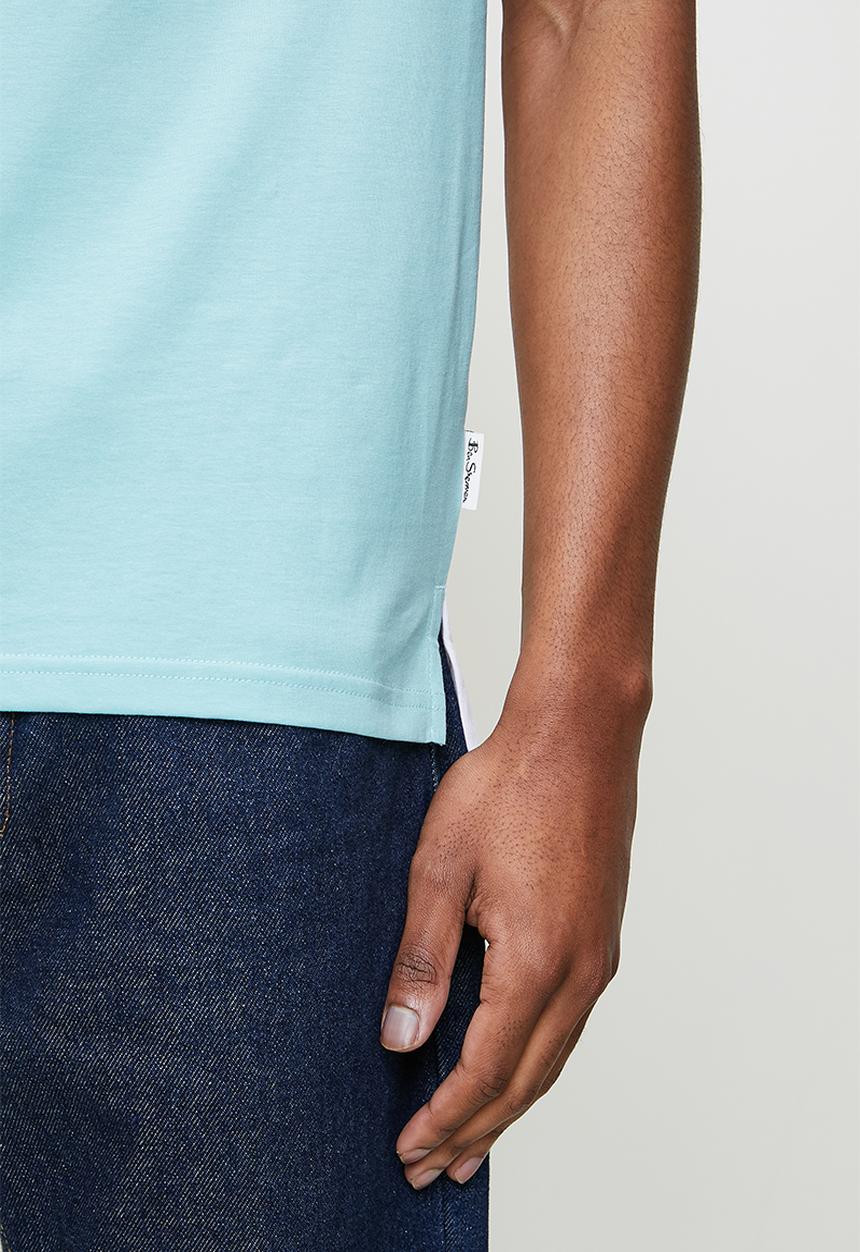 Ben Sherman - Col Block Ben Sherman Tee - Retro Blue