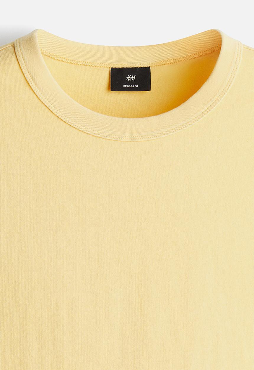 H&M - Regular fit T-shirt - yellow